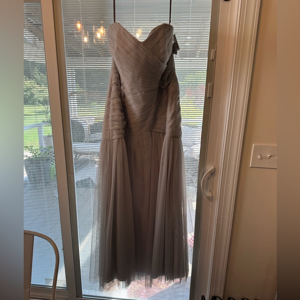 White Vera wang silver gray Gown